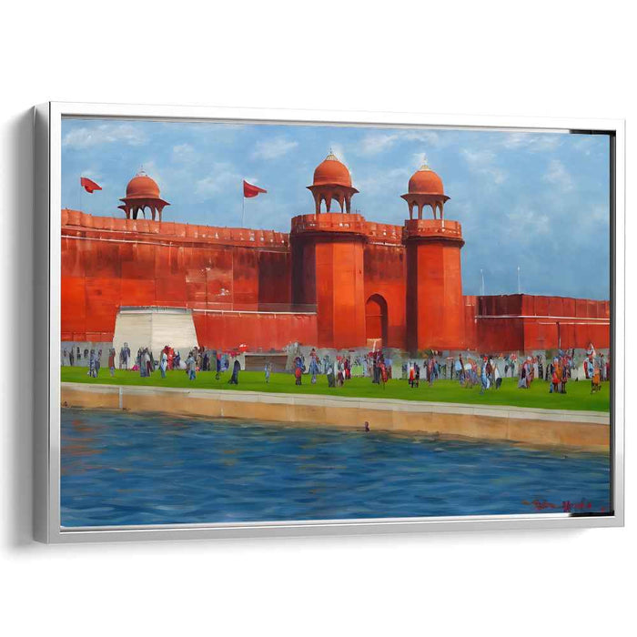 Eternal Grace of Lahore Fort: Historical Landmark Canvas Art