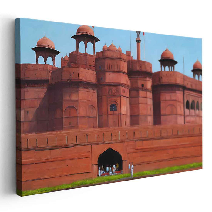 Echoes of Ancient Splendor: Realistic Historical Landmark Canvas Art