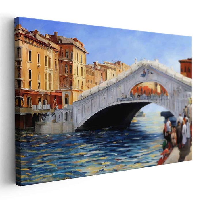 Canal Crossing Charm: The Rialto Bridge Over the Grand Canal