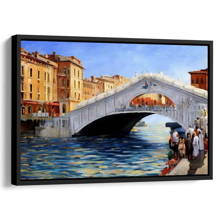 Canal Crossing Charm: The Rialto Bridge Over the Grand Canal