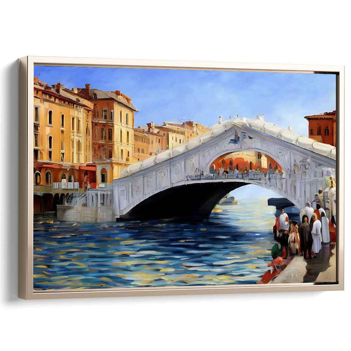 Canal Crossing Charm: The Rialto Bridge Over the Grand Canal