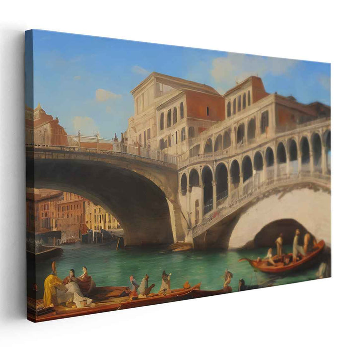 Venetian Glow: Rialto Bridge in Afternoon Light