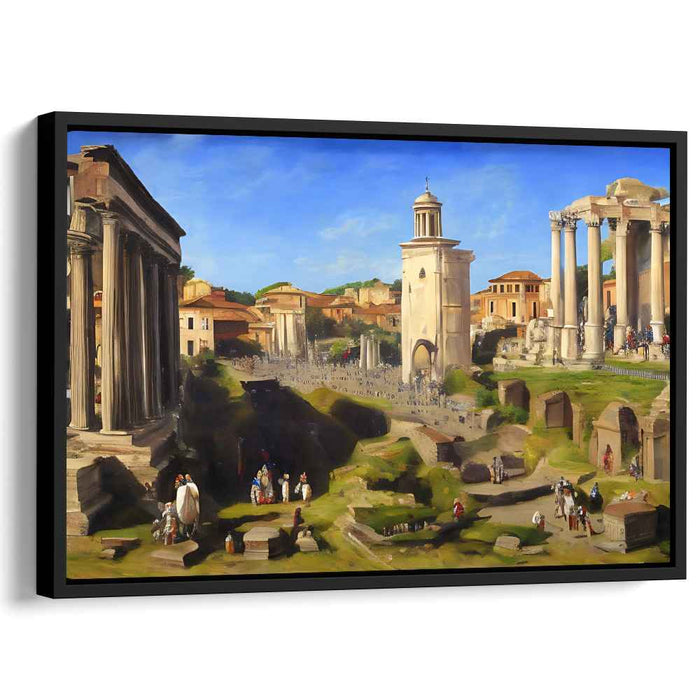 Eternal City: Classical Roman Landscape with Historical Architecture