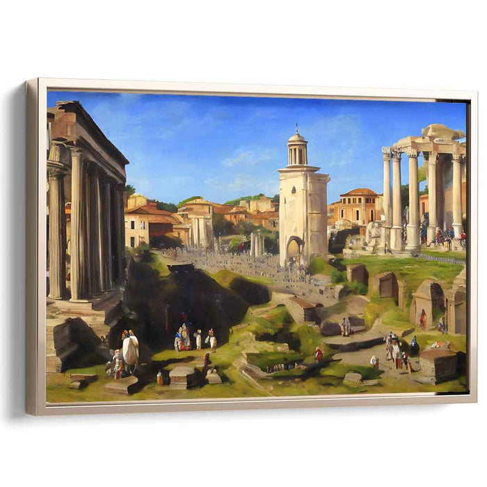 Eternal City: Classical Roman Landscape with Historical Architecture
