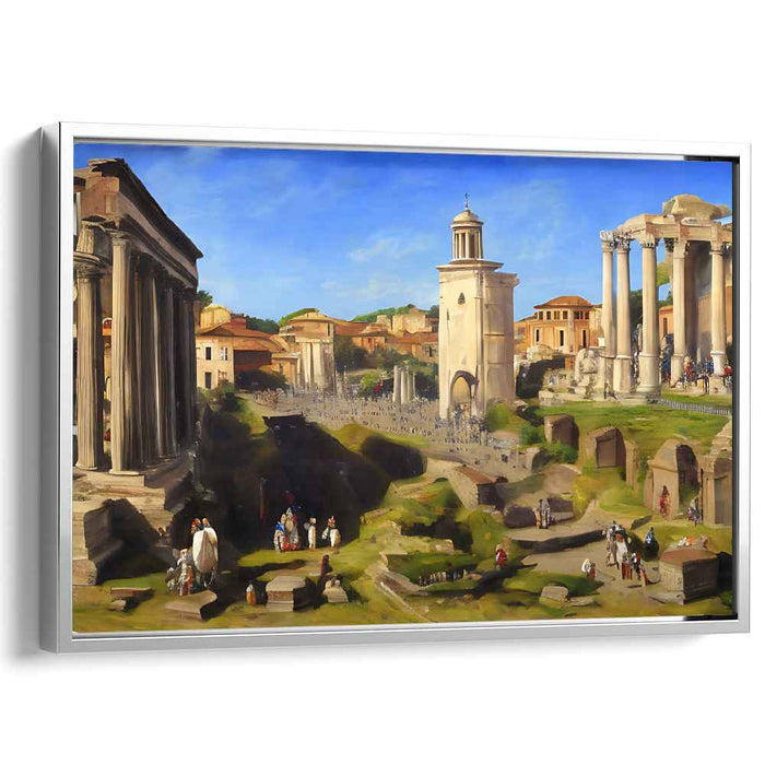 Eternal City: Classical Roman Landscape with Historical Architecture