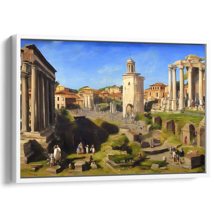 Eternal City: Classical Roman Landscape with Historical Architecture