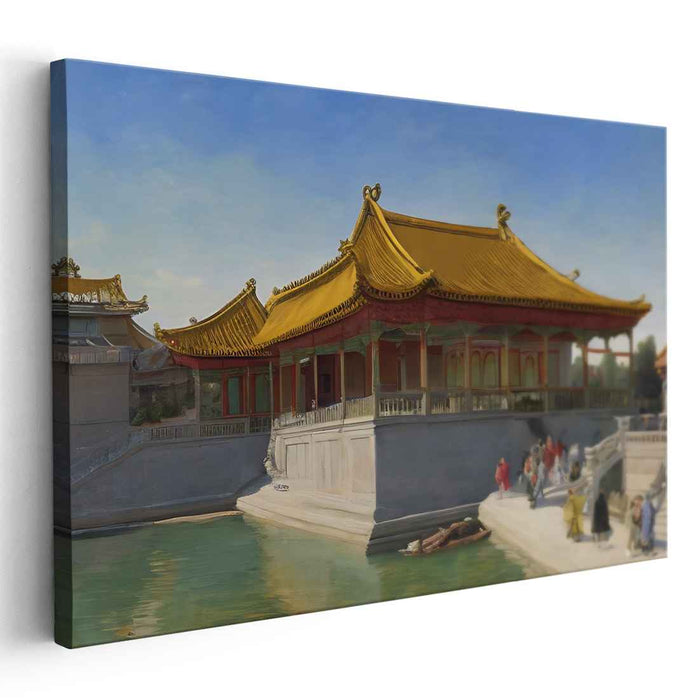 Ink Mist Dream: Realistic Landscape of Traditional Chinese Architecture