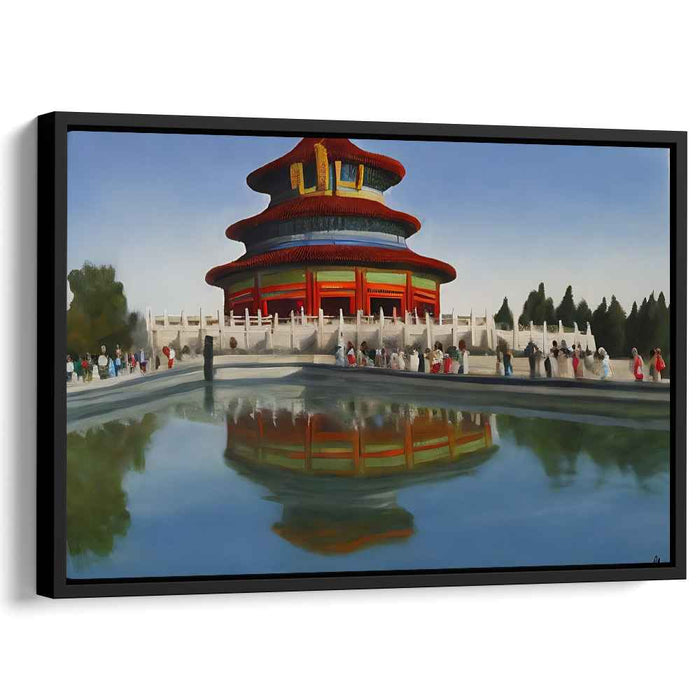 Heritage Echoes: Traditional Architecture Canvas Art Print