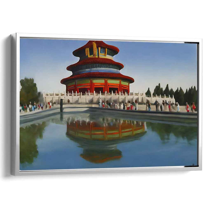 Heritage Echoes: Traditional Architecture Canvas Art Print