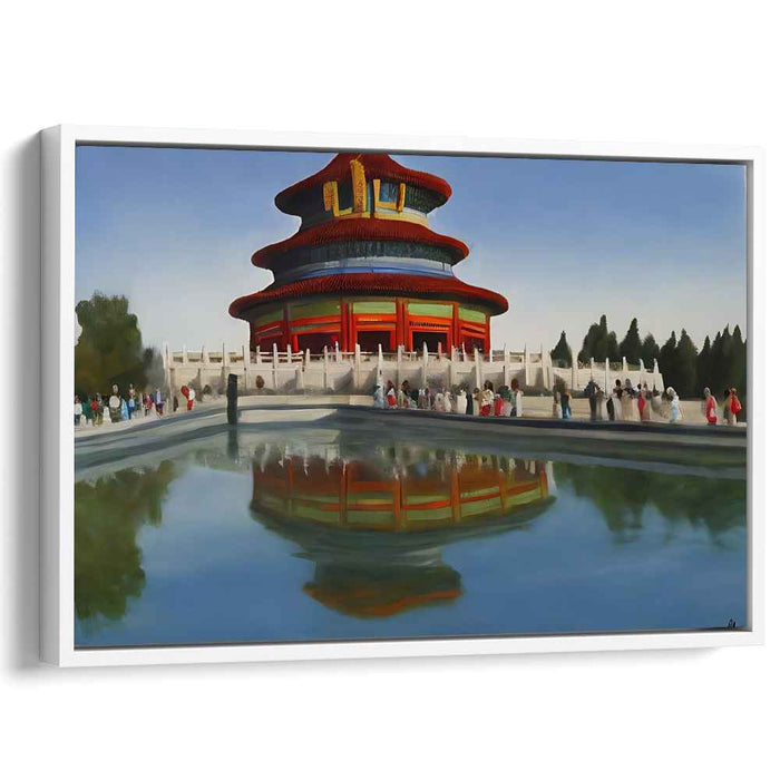 Heritage Echoes: Traditional Architecture Canvas Art Print