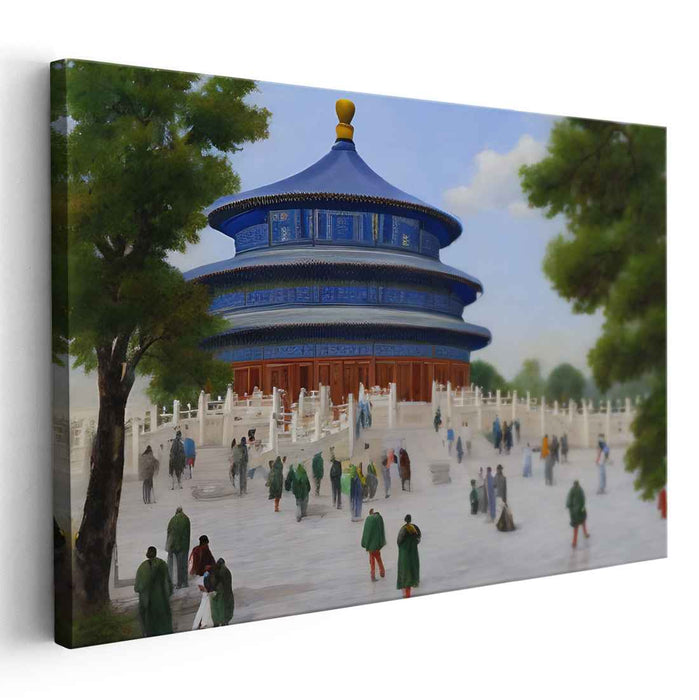 Eternal Harmony: The Temple of Heaven in Serene Blue