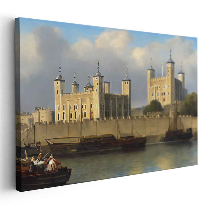 Twilight Keep Impressions: The Tower of London at Dusk Canvas Art Print