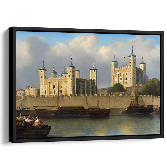 Twilight Keep Impressions: The Tower of London at Dusk Canvas Art Print