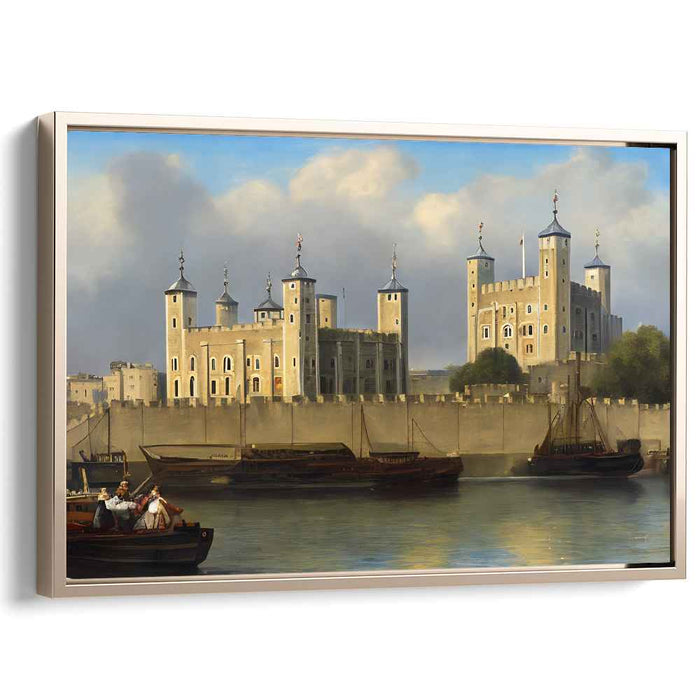 Twilight Keep Impressions: The Tower of London at Dusk Canvas Art Print