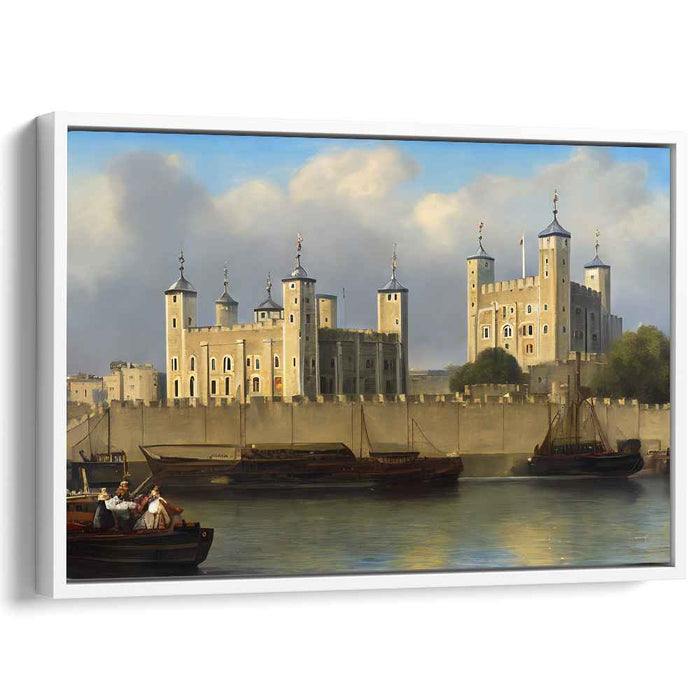 Twilight Keep Impressions: The Tower of London at Dusk Canvas Art Print
