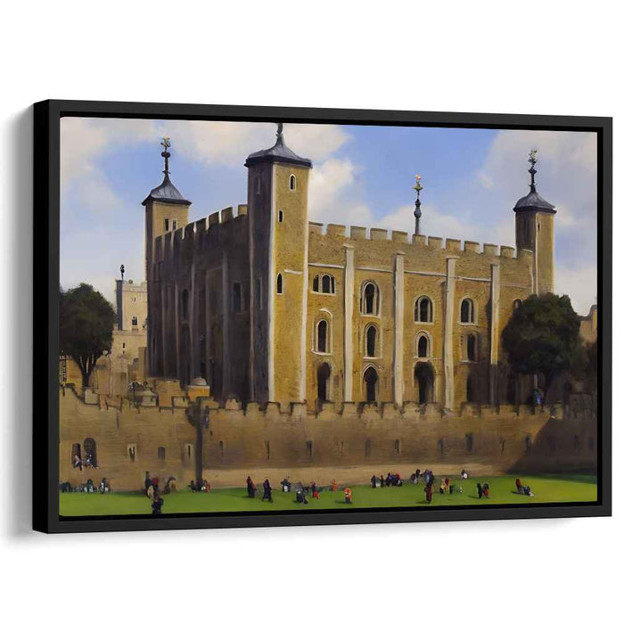 Whispers of Crowned History: The Tower of London on Canvas