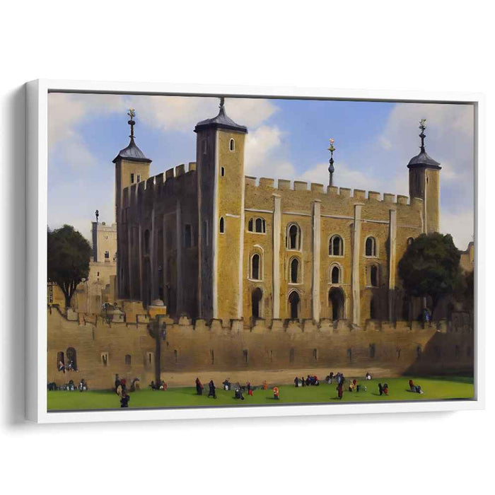 Whispers of Crowned History: The Tower of London on Canvas