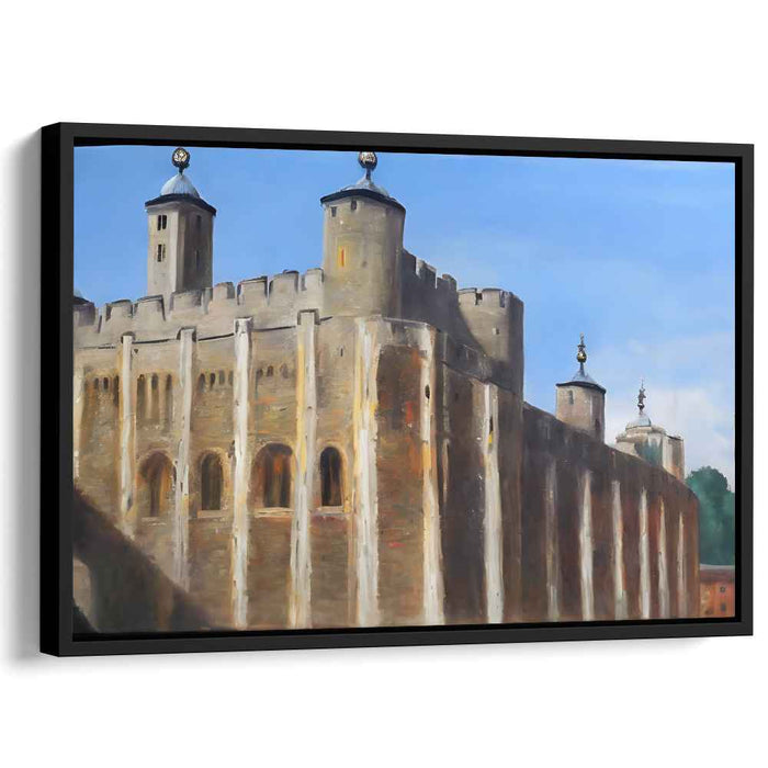 Architectural Tales: Realistic Castle Architecture Canvas Art