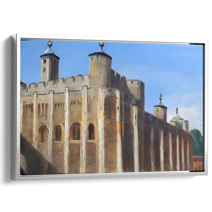 Architectural Tales: Realistic Castle Architecture Canvas Art
