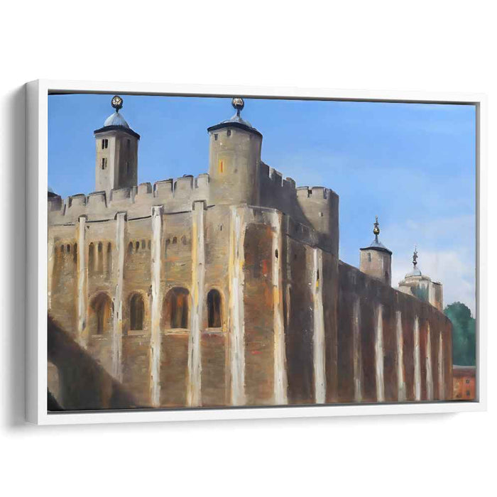 Architectural Tales: Realistic Castle Architecture Canvas Art