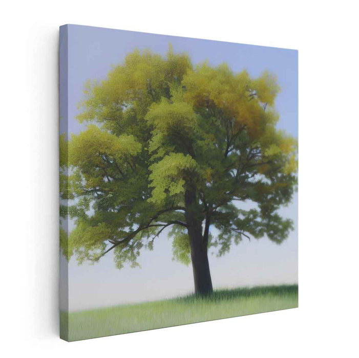 Branches Of Tranquility: Realistic Landscape Tree Canvas Art Print