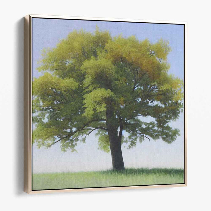 Branches Of Tranquility: Realistic Landscape Tree Canvas Art Print