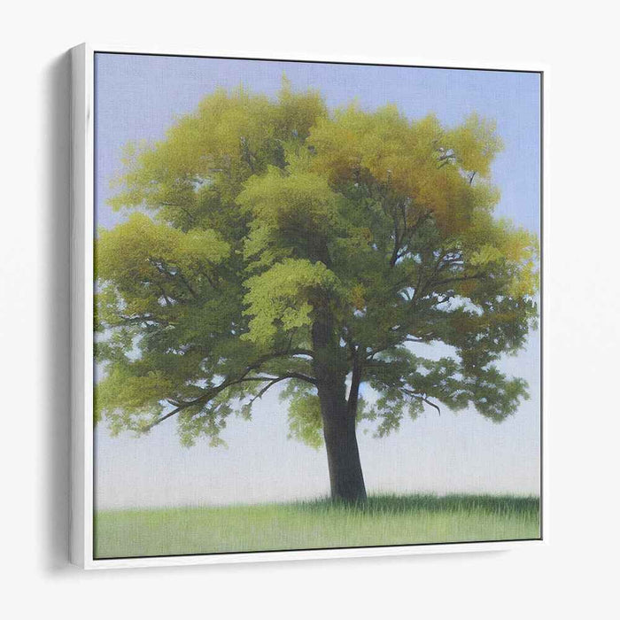 Branches Of Tranquility: Realistic Landscape Tree Canvas Art Print