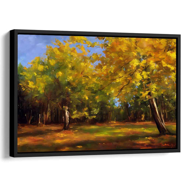 Radiant Horizon Sketch: Luminous Landscape Canvas Art