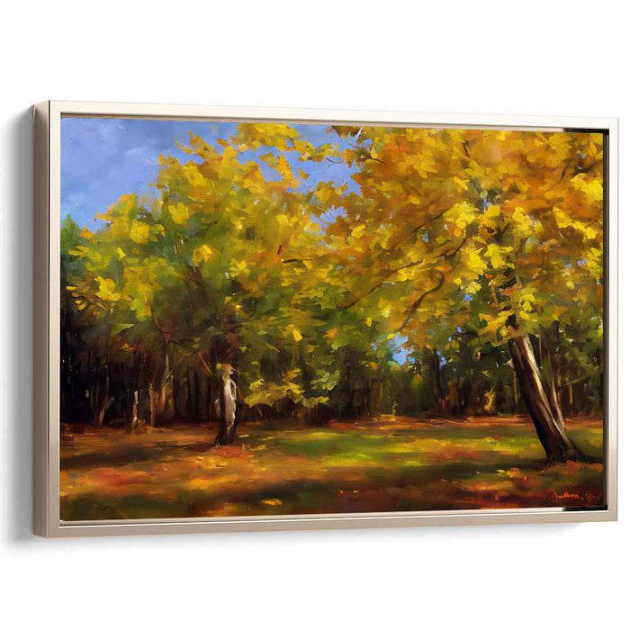 Radiant Horizon Sketch: Luminous Landscape Canvas Art