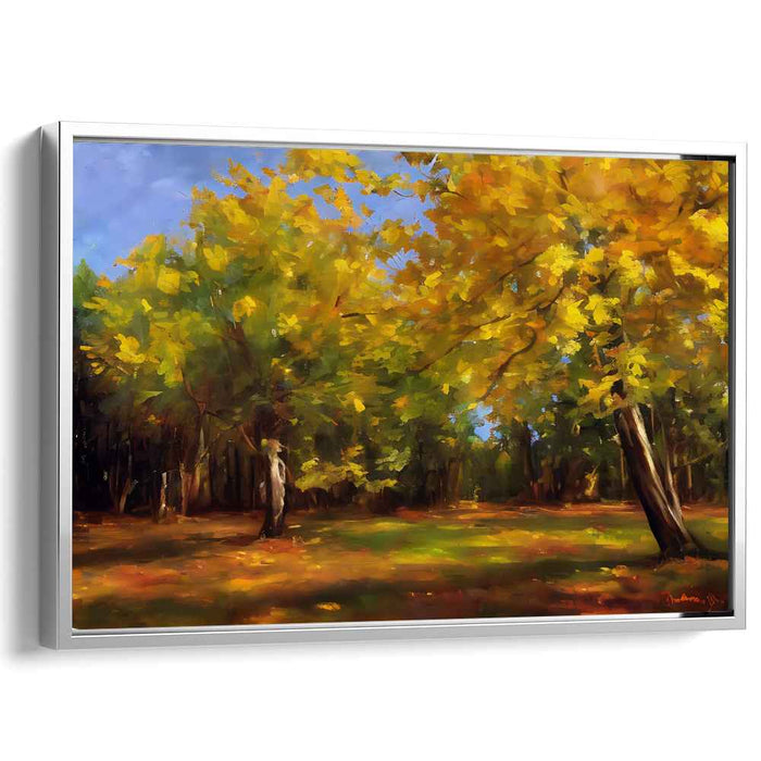 Radiant Horizon Sketch: Luminous Landscape Canvas Art