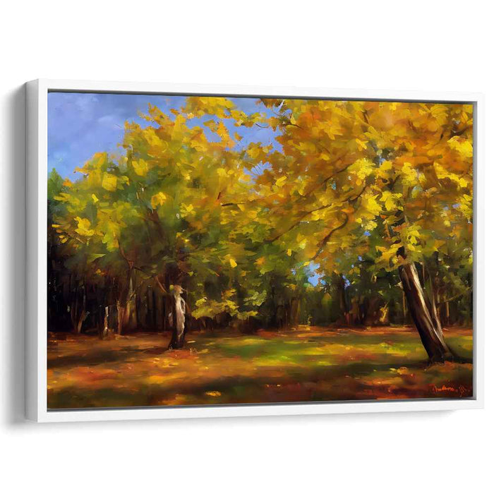 Radiant Horizon Sketch: Luminous Landscape Canvas Art