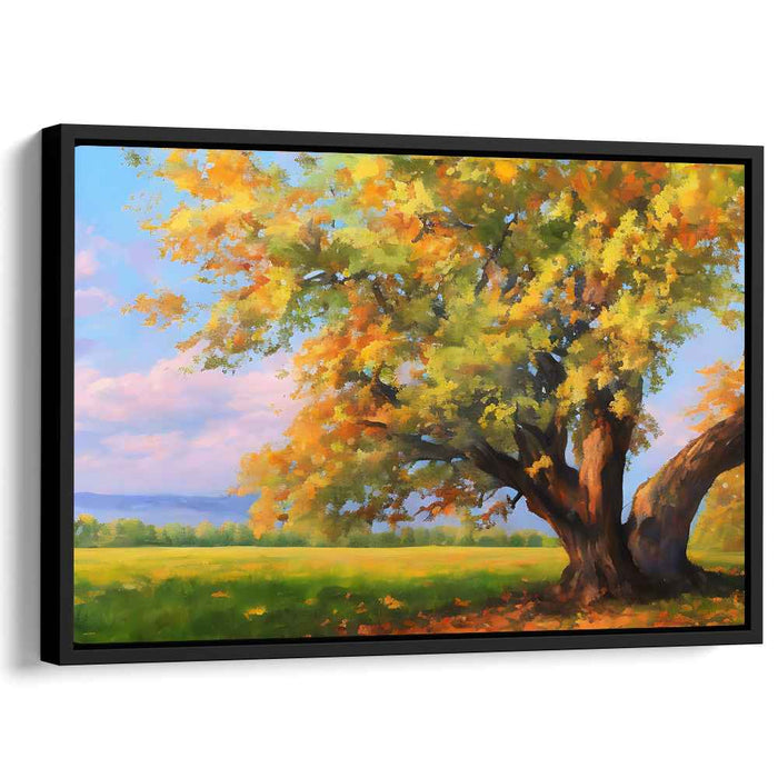 Echoes Of Colorful Meadows: Impressionist Landscape Canvas Art Print