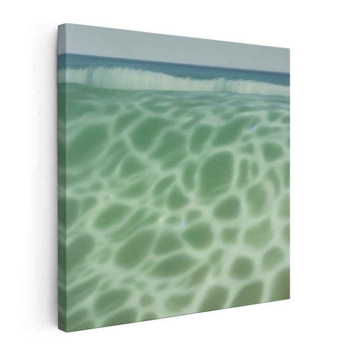 Aqua Reality: Hyperrealistic Ocean Wave Canvas Art Print