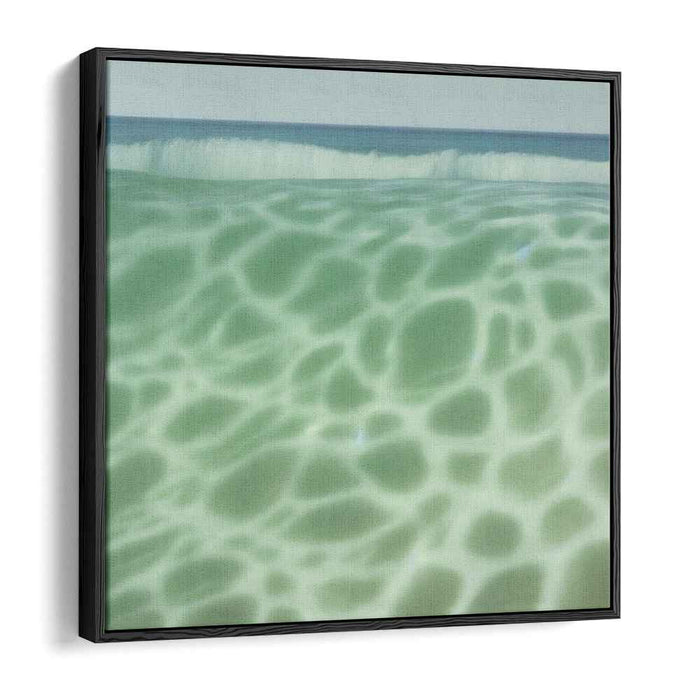 Aqua Reality: Hyperrealistic Ocean Wave Canvas Art Print