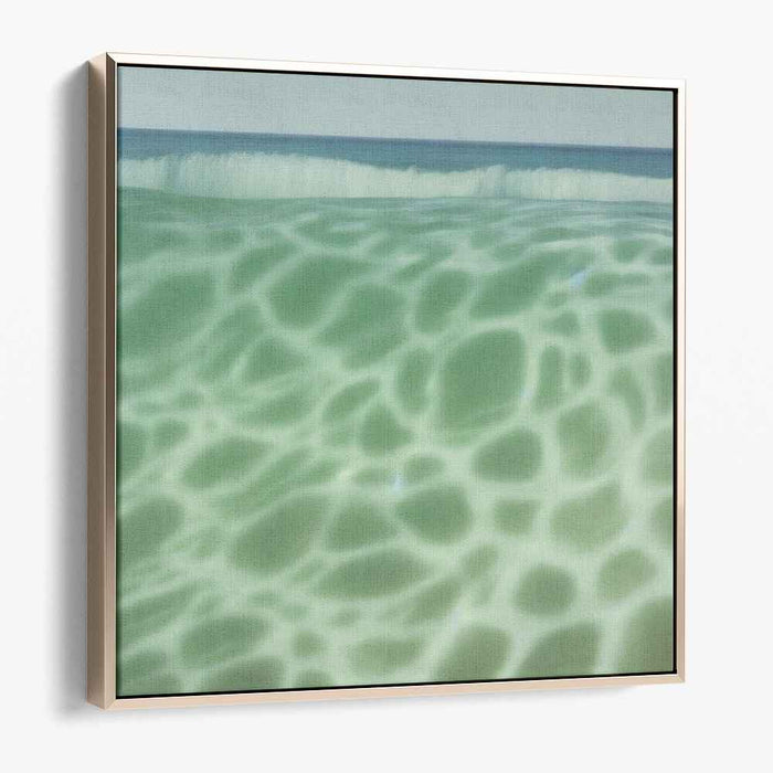 Aqua Reality: Hyperrealistic Ocean Wave Canvas Art Print