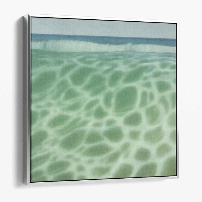 Aqua Reality: Hyperrealistic Ocean Wave Canvas Art Print