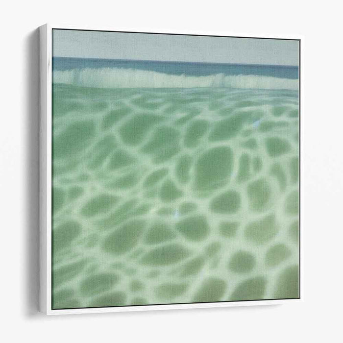 Aqua Reality: Hyperrealistic Ocean Wave Canvas Art Print