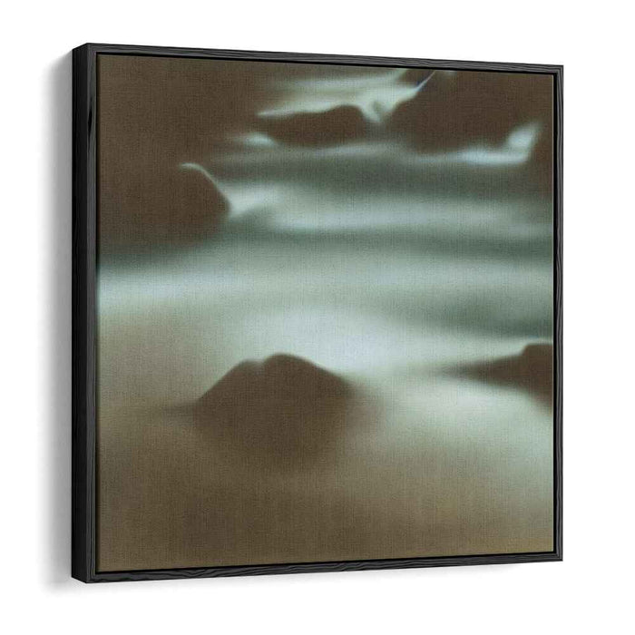 Calm Echoes of Nature: Serene Abstract Landscape Canvas Art