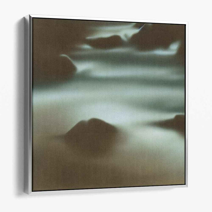 Calm Echoes of Nature: Serene Abstract Landscape Canvas Art