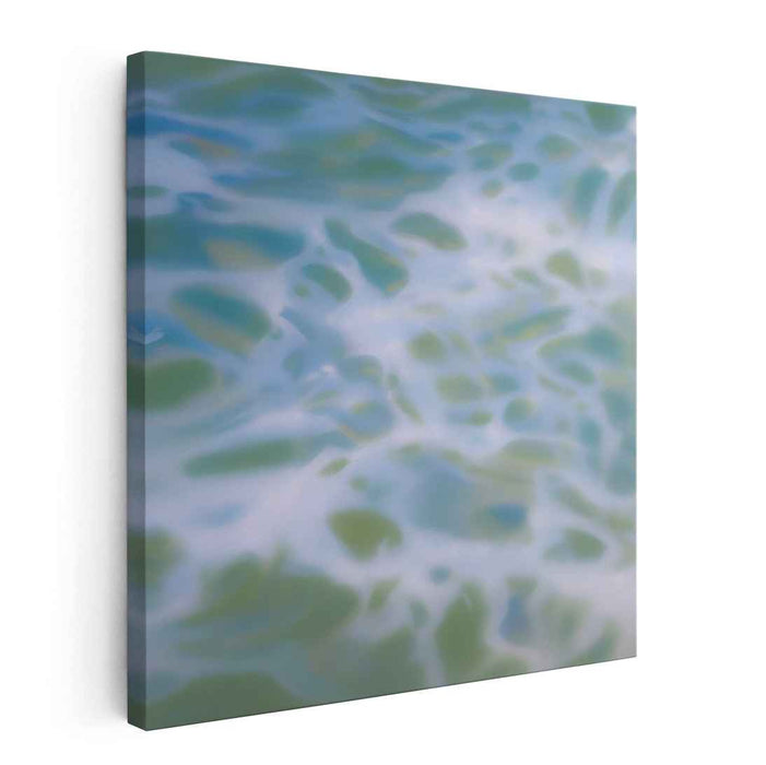 Serenity Waters: Abstract Interpretation of Light on Water Canvas Art