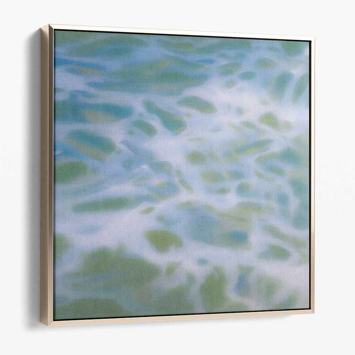Serenity Waters: Abstract Interpretation of Light on Water Canvas Art