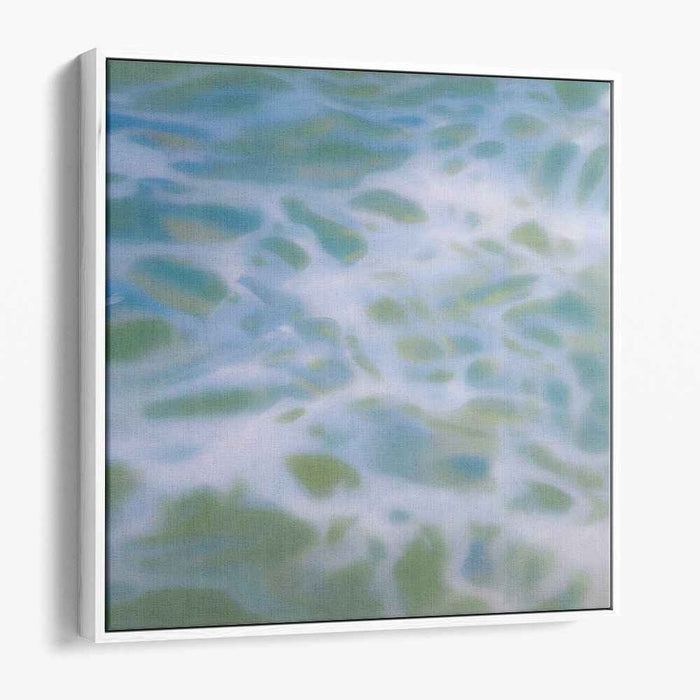 Serenity Waters: Abstract Interpretation of Light on Water Canvas Art
