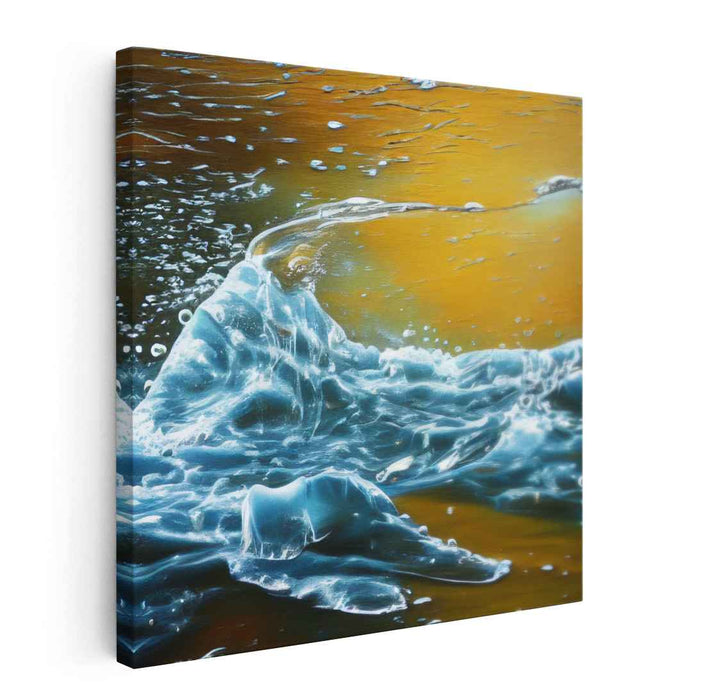 Liquid Dreamscape Mirage: Hyper-Realistic Oceanic Canvas Art Print