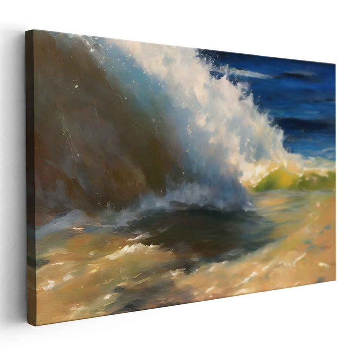 Oceanic Romance: A Romantic Seascape Canvas Art Print