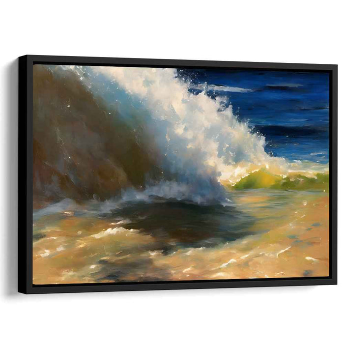 Oceanic Romance: A Romantic Seascape Canvas Art Print