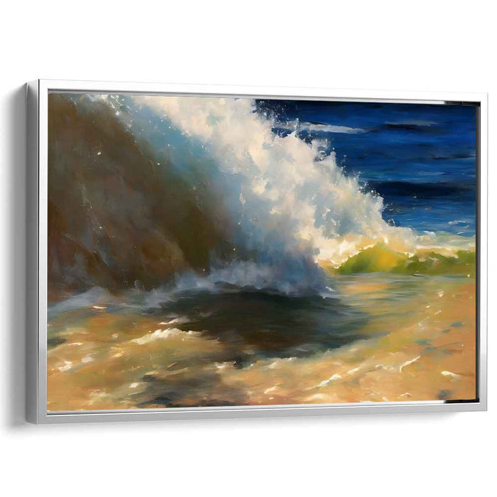 Oceanic Romance: A Romantic Seascape Canvas Art Print