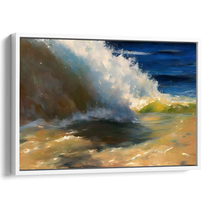 Oceanic Romance: A Romantic Seascape Canvas Art Print