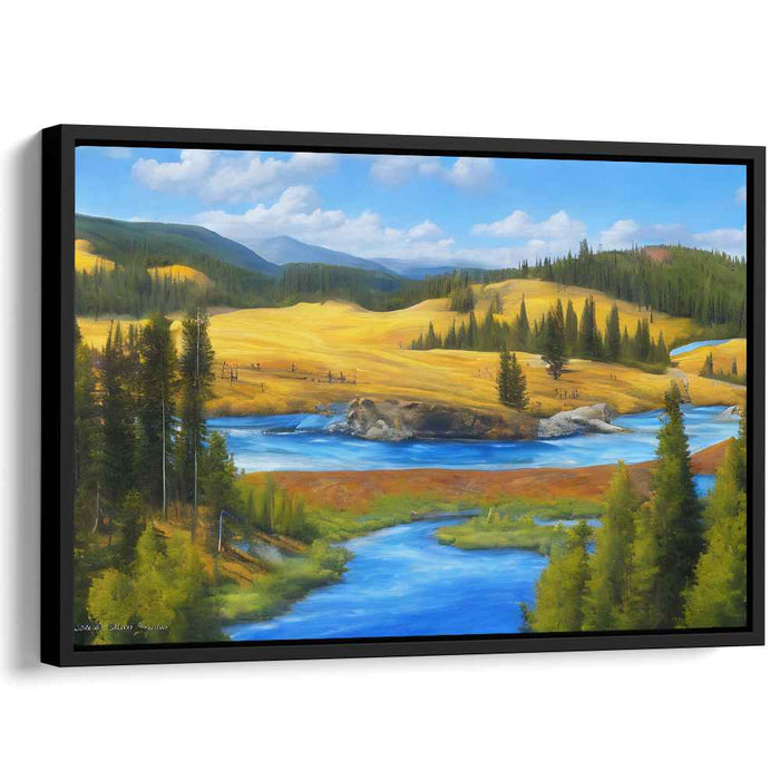 Ethereal Vistas in Oils: Majestic Landscape Oil Painting