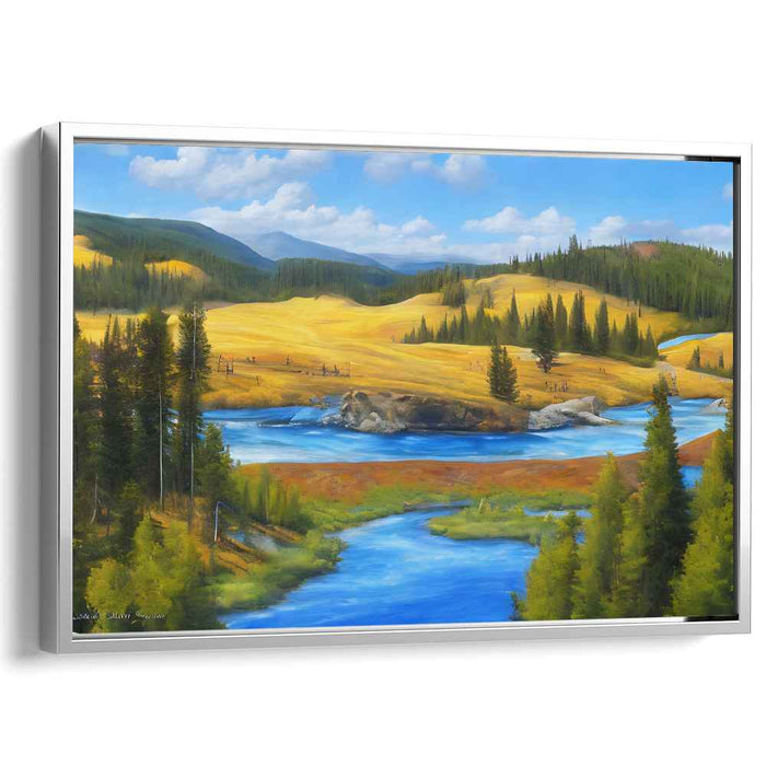 Ethereal Vistas in Oils: Majestic Landscape Oil Painting