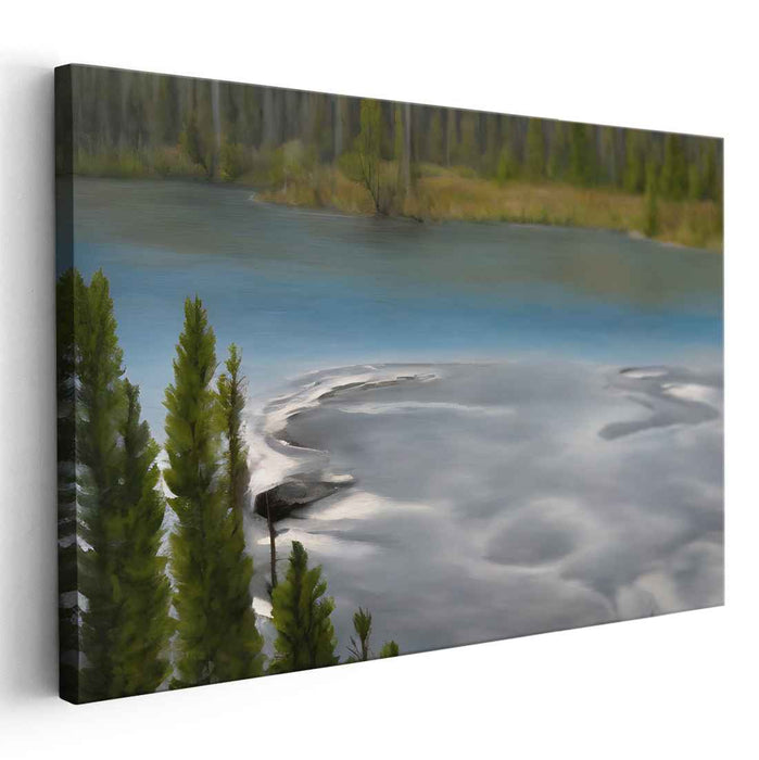 Tranquil Visions: Serene Landscape Canvas Art